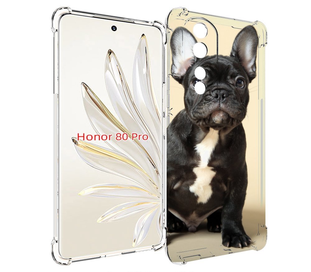 

Чехол MyPads французскии бульдог для Honor 80 Pro, Прозрачный, Tocco