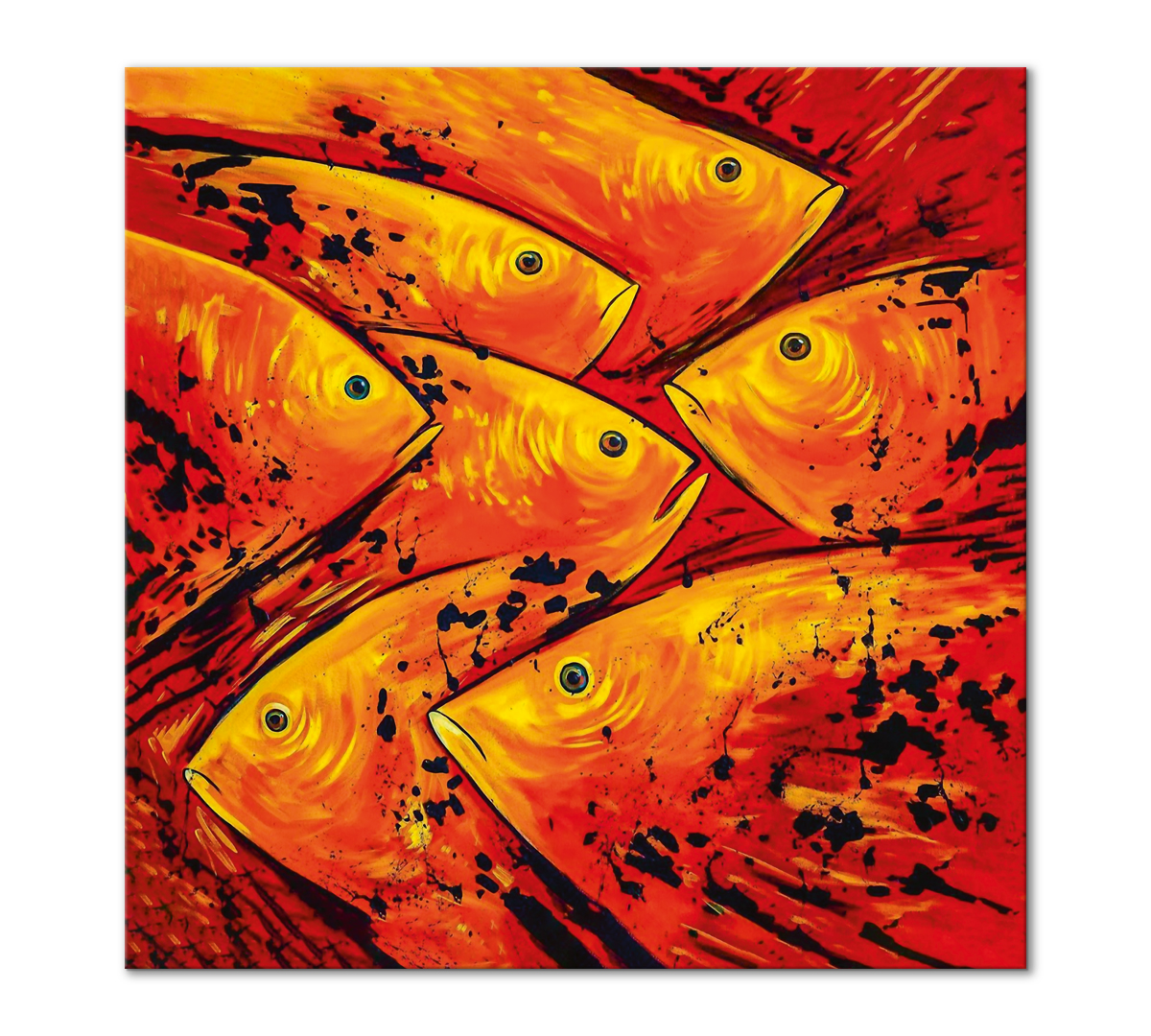 

Картина интерьерная на холсте Poly Print Art Совещание 50х50 см.