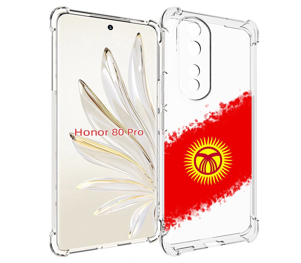 

Чехол MyPads флаг Киргизии для Honor 80 Pro, Прозрачный, Tocco