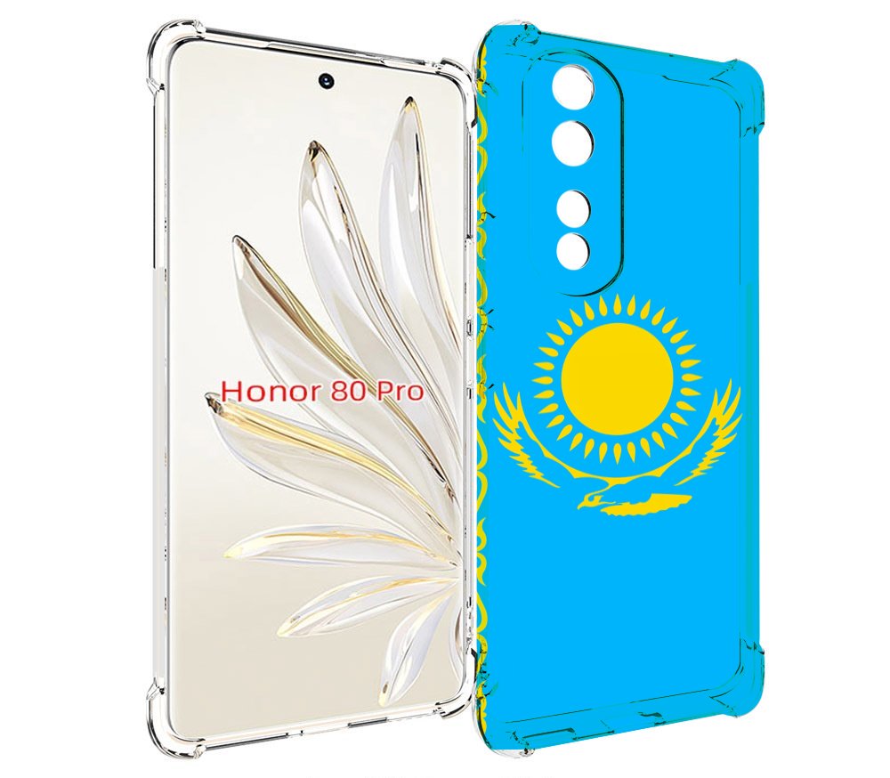 

Чехол MyPads флаг Казахстана-1 для Honor 80 Pro, Прозрачный, Tocco