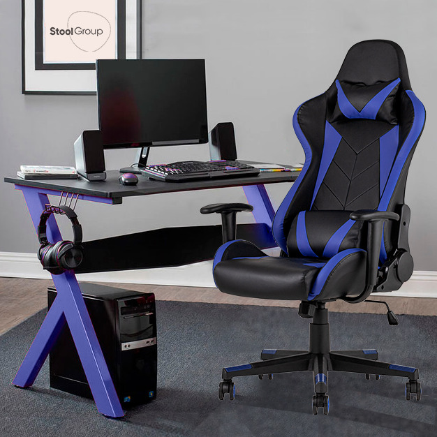 

Кресло спортивное TopChairs Gallardo, синее, Черный;синий, Gallardo