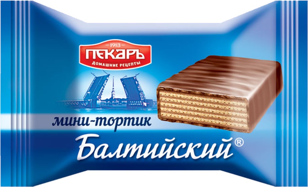 

Конфеты вафельные Пекарь мини-тортик Балтийский