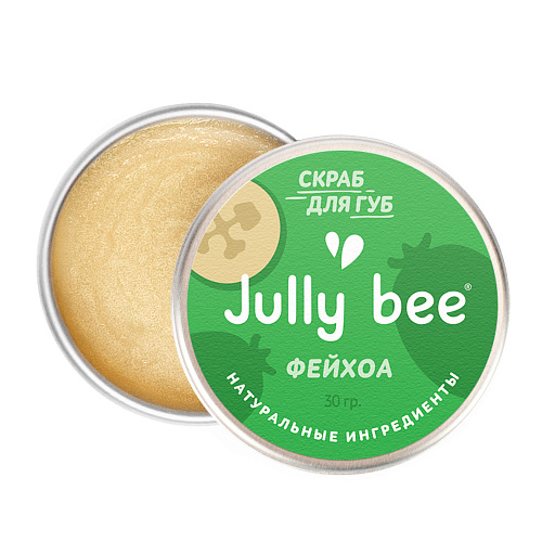 Скраб сахарный для губ Jully bee Фейхоа 30 г скраб для губ jully bee сахарный фейхоа 30 г