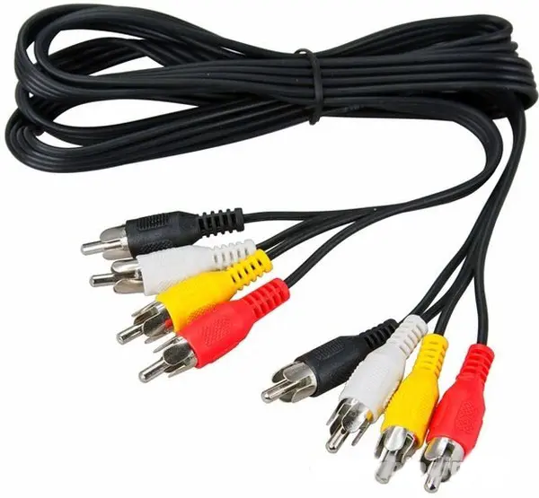 

Шнур Rexant, 4 штекера RCA - 4 штекера RCA, 7 м (17-0306), Черный