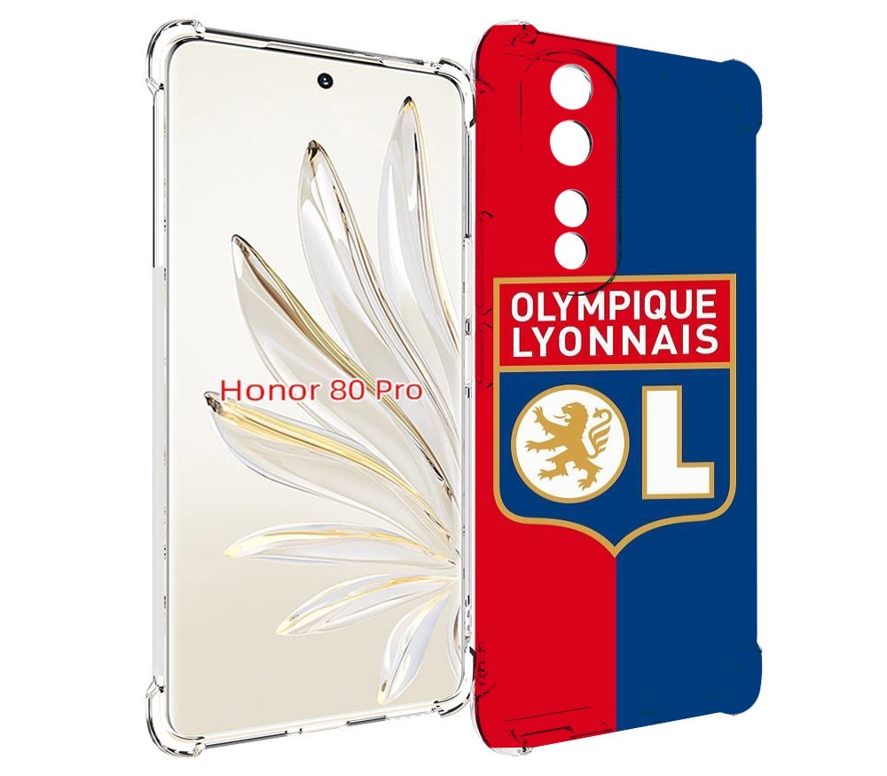 

Чехол MyPads фк лион эмблема для Honor 80 Pro, Прозрачный, Tocco
