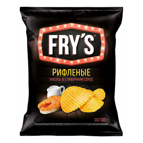 

Чипсы картофельные Fry's рифленые лосось в сливочном соусе 130 г