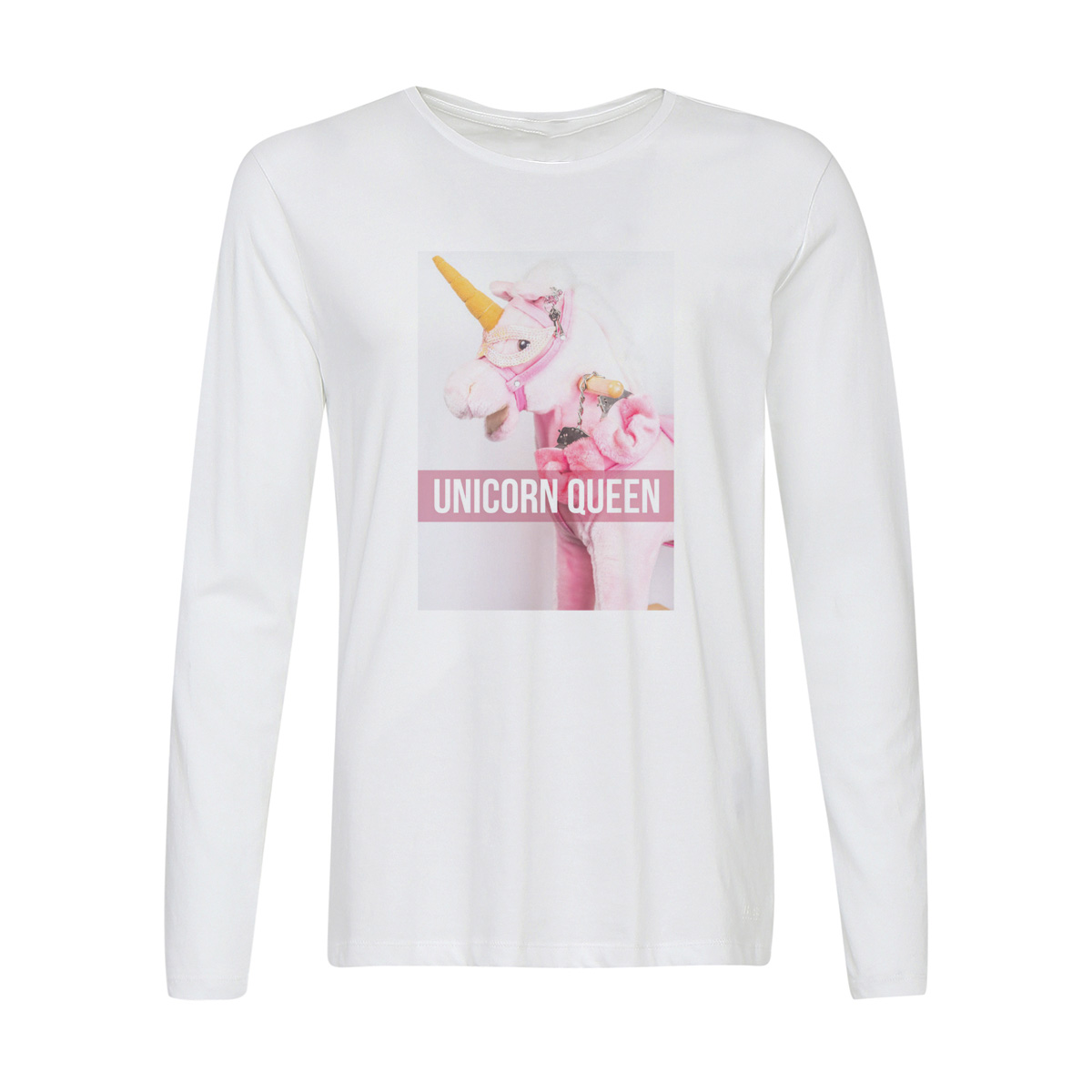 

Лонгслив CoolPodarok Unicorn queen. Королева Единорогов, 42w01541
