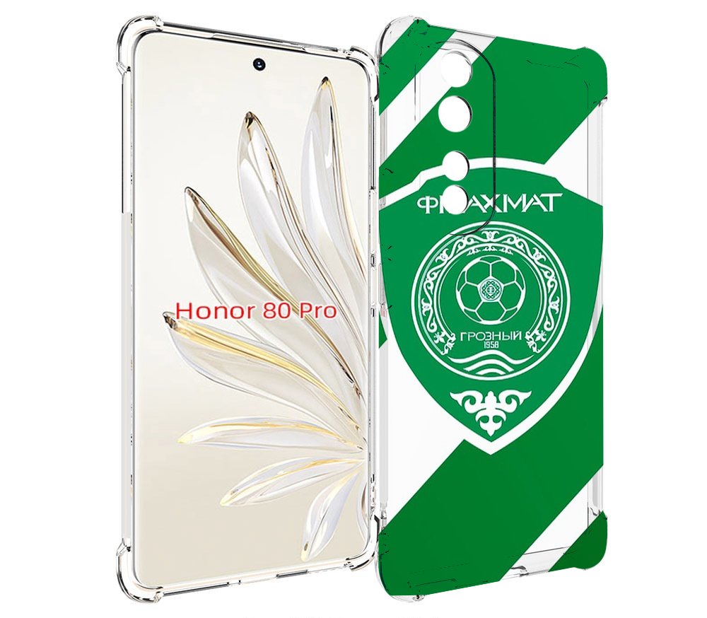 

Чехол MyPads фк ахмат грозныи мужской для Honor 80 Pro, Прозрачный, Tocco