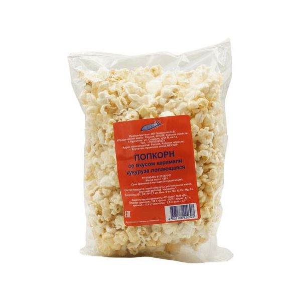 

Попкорн со вкусом карамели 120 г