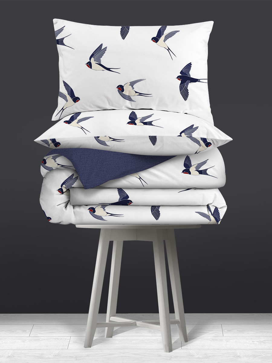 

Постельное белье Uniqcute евро из поплина наволочки 50х70 Цубами 800/1, Uniqcute-евро