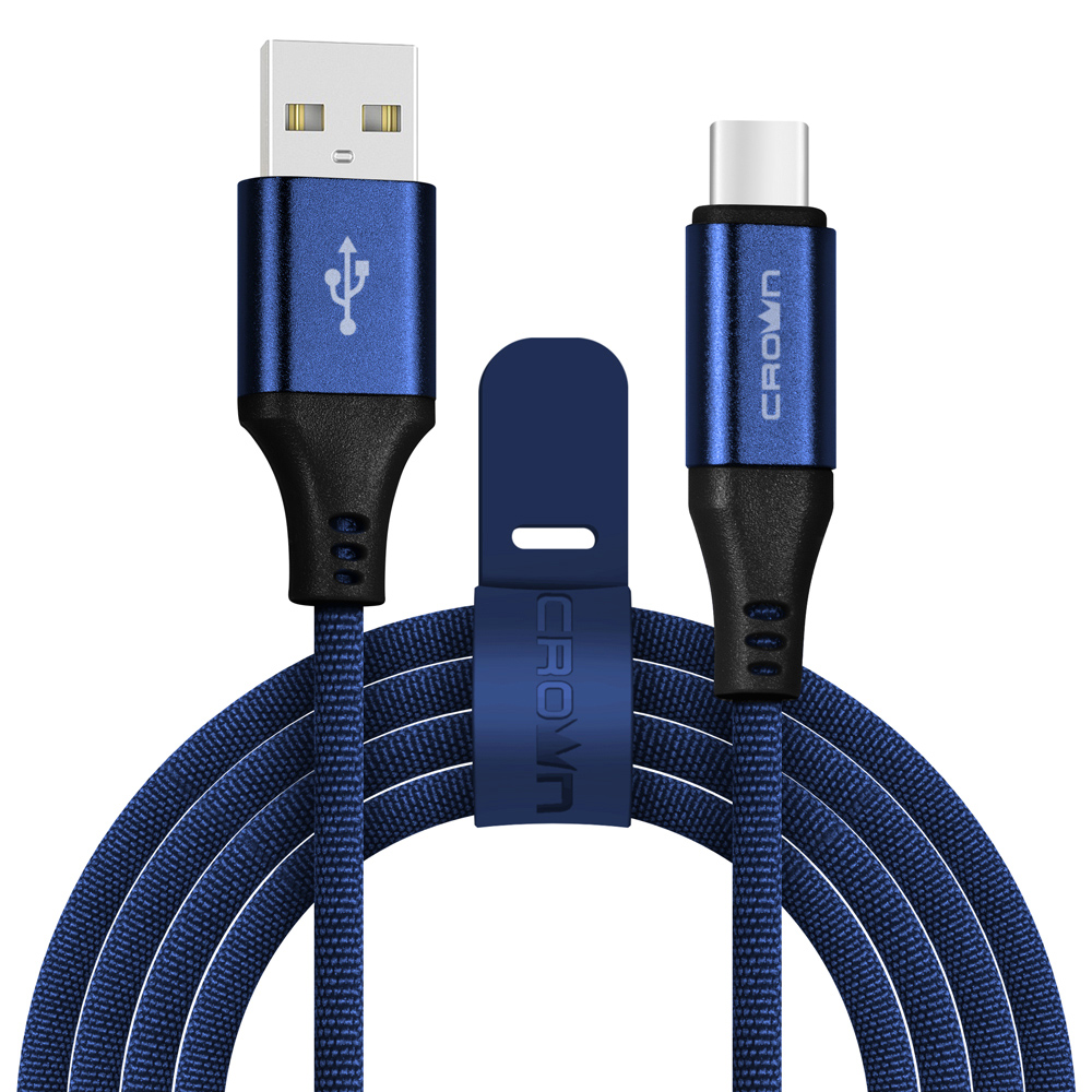 Кабель Crown USB - USB Type-C CMCU-3103C blue