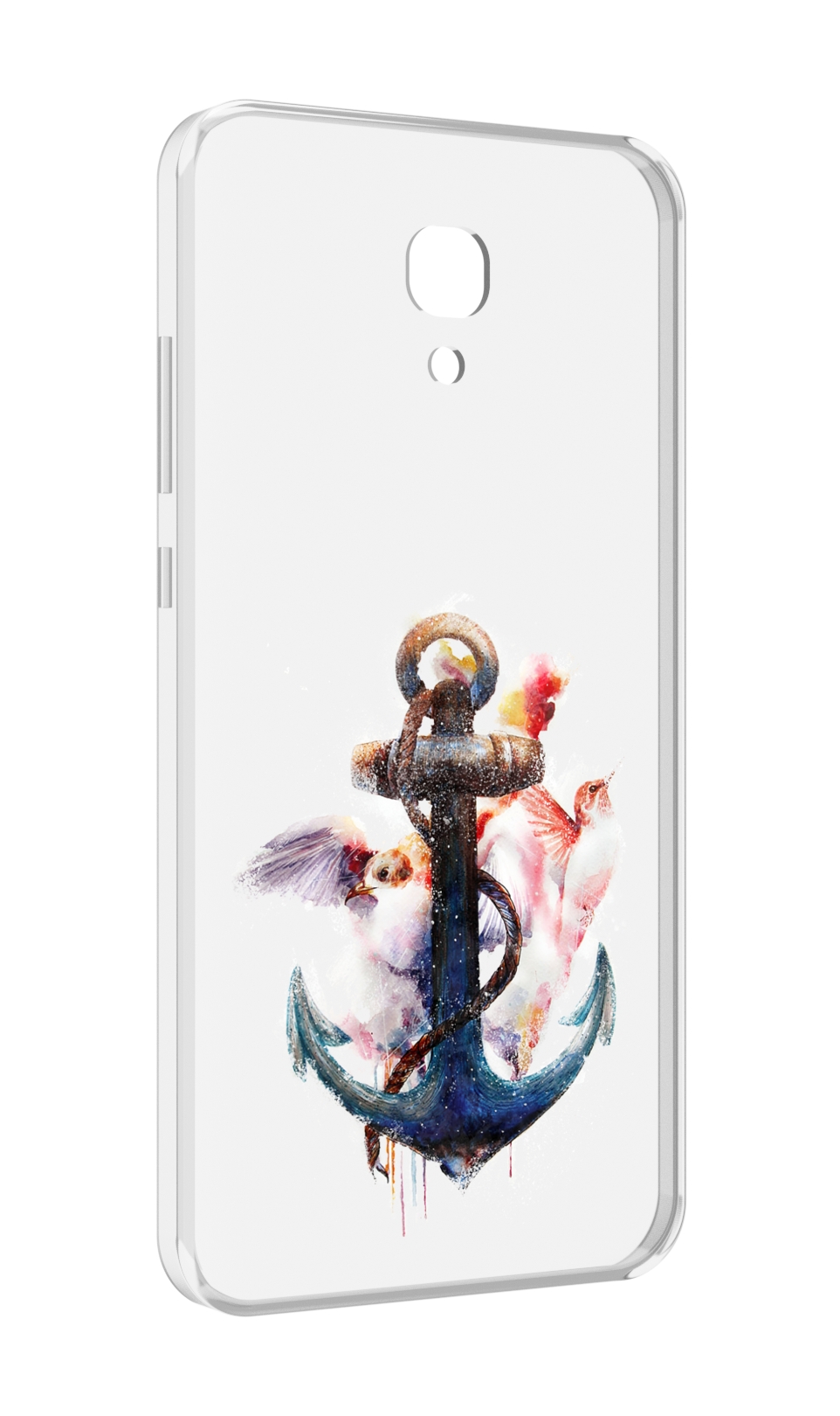 

Чехол MyPads якорь с птицами для Meizu M6 (M711Q), Прозрачный, Tocco