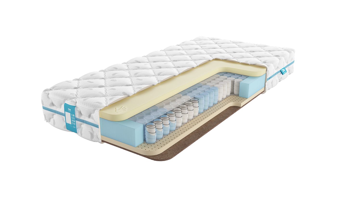 

Матрас PROMTEX Duet Middle Memory 90х190, Белый