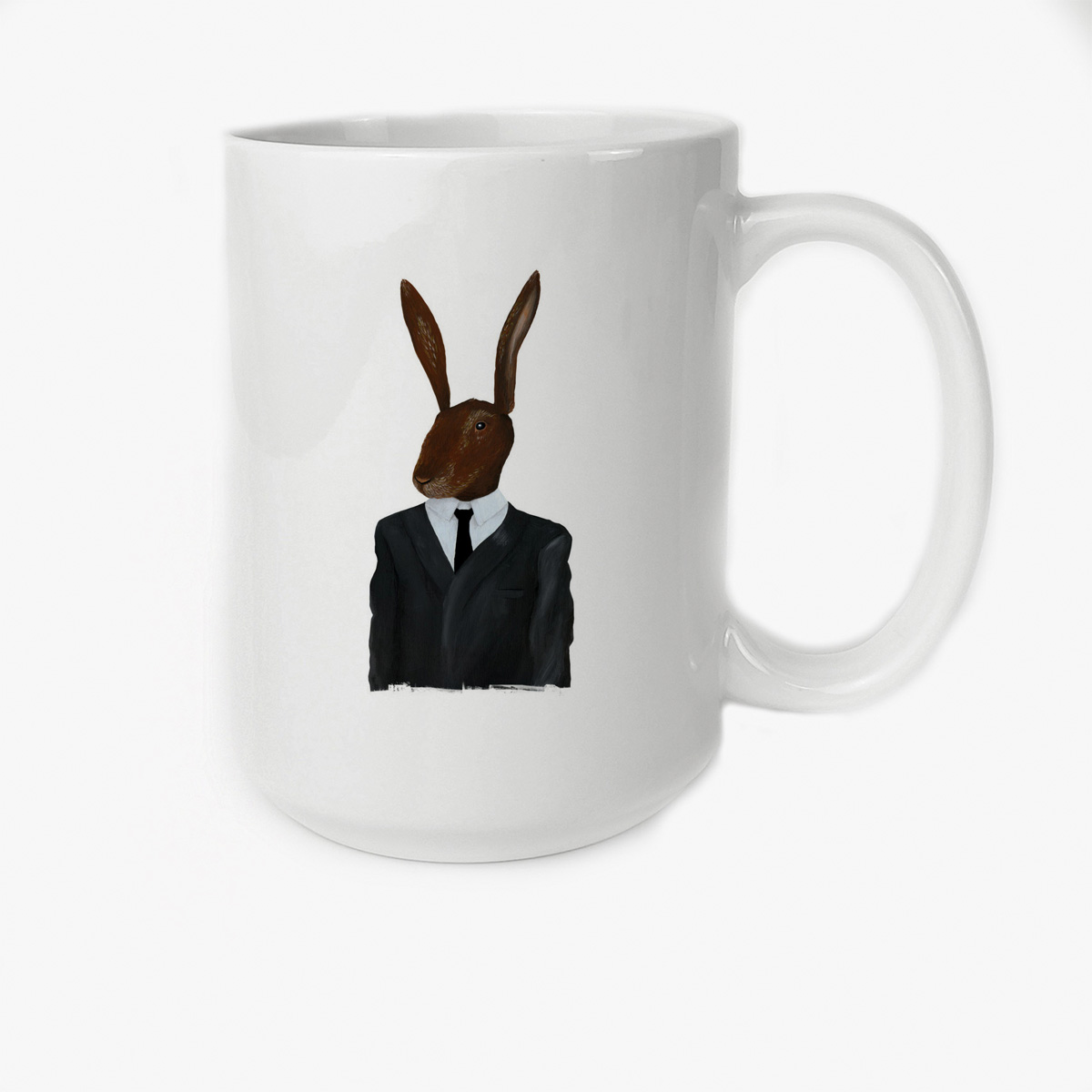 

Кружка CoolPodarok Кролик в костюме галстук