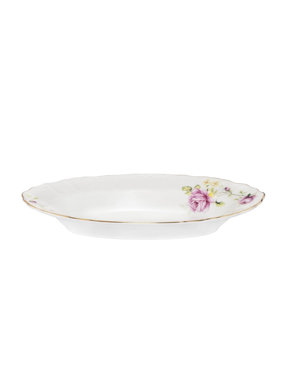 

Блюдо сервировочное Lenardi Maria Gold, из фарфора, 22 см, Белый