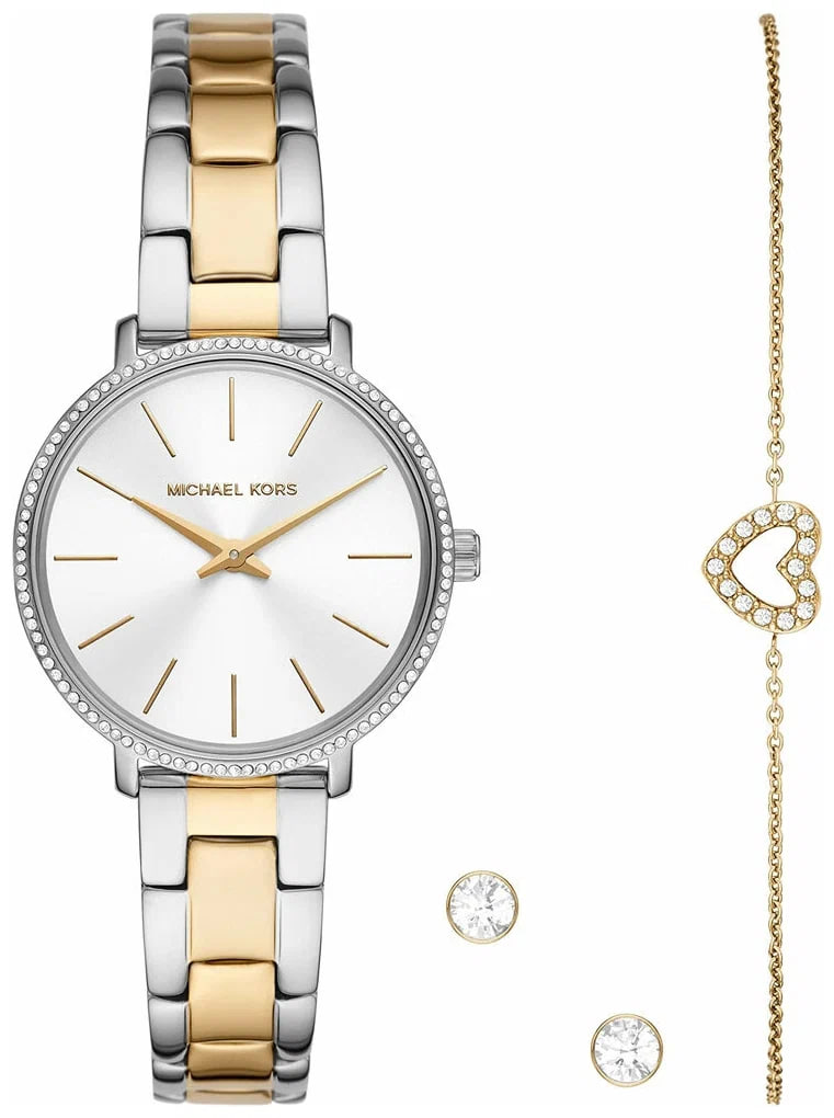 Наручные часы женские Michael Kors MK 1041 золотистые/серебристые