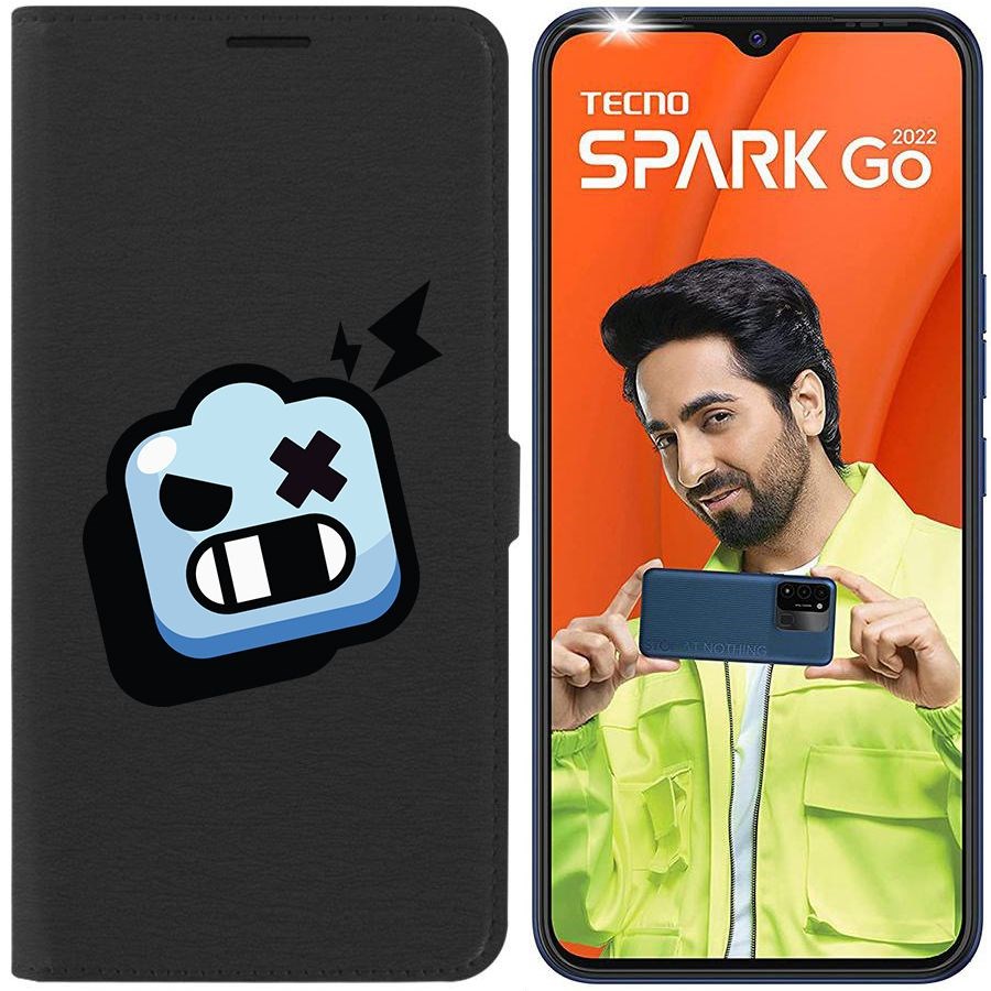 

Чехол-книжка Eco Book для Tecno Spark Go 2022 Brawl Stars-Роборубка