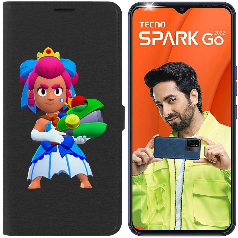 

Чехол-книжка Eco Book для Tecno Spark Go 2022 Brawl Stars-Принцесса Шелли