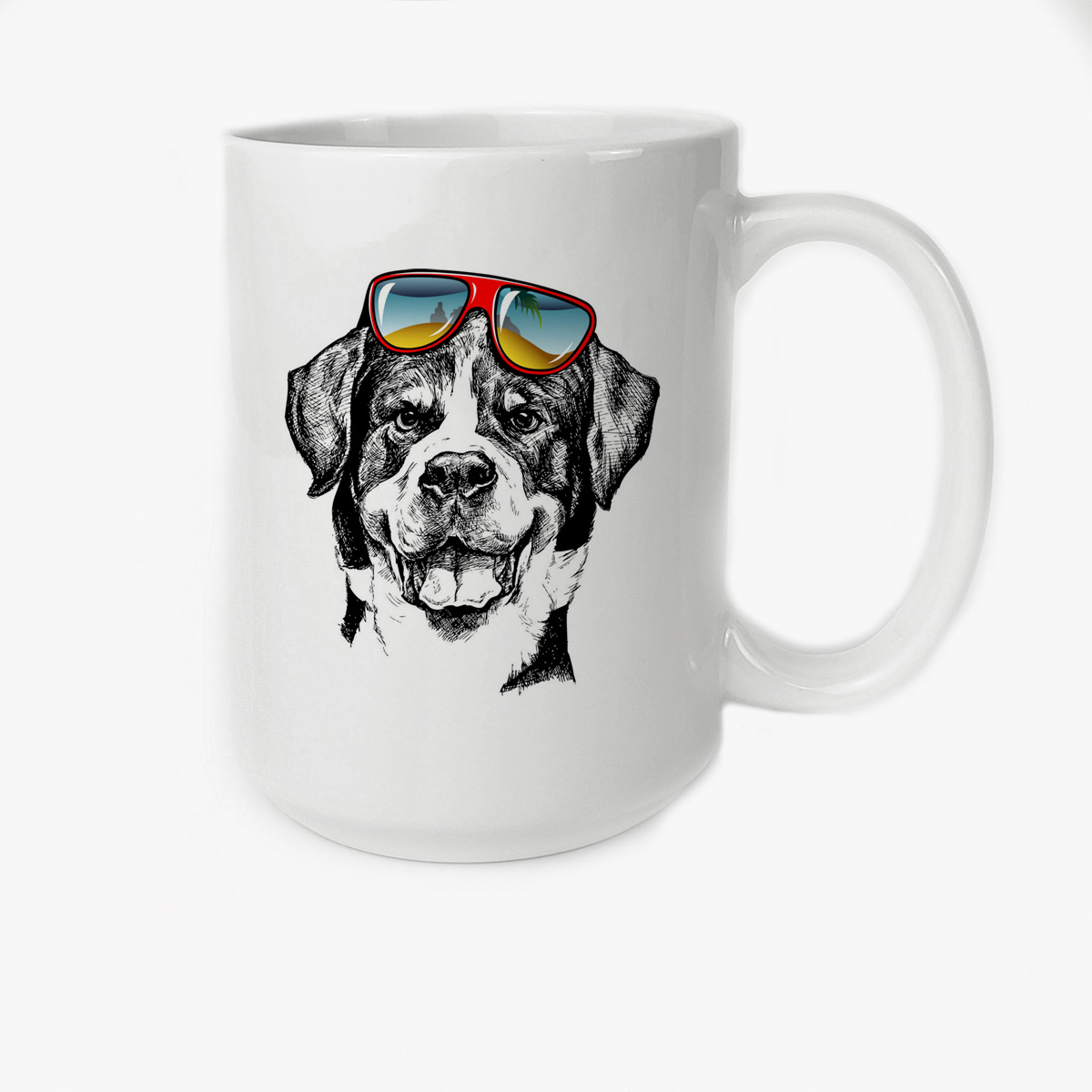 

Кружка CoolPodarok Животные Собачка в очках