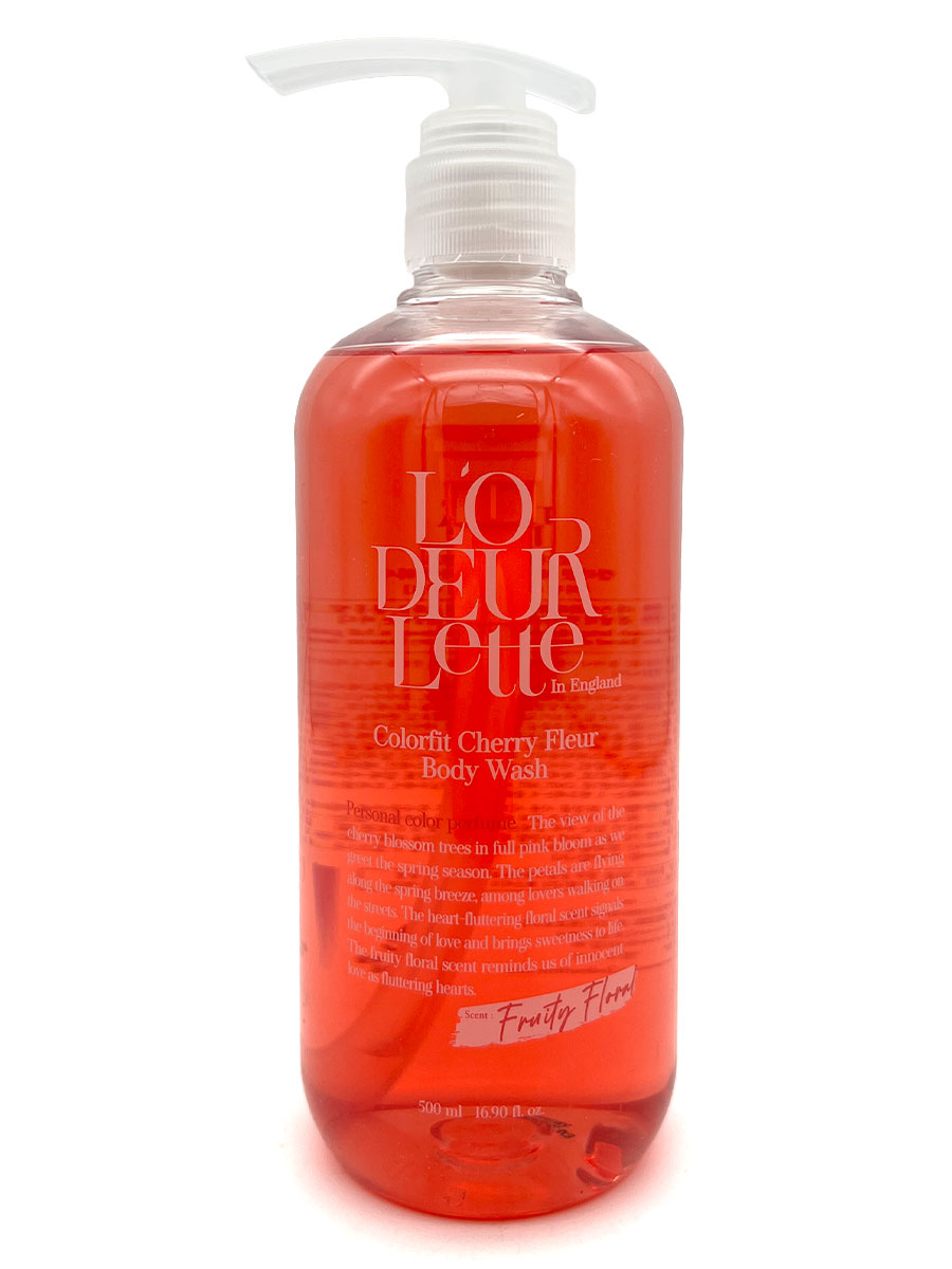 Гель для душа L'odeurlette In England Colorfit Body Wash Cherry Fleur 500 мл caudalie гель для душа fleur de vigne 200 мл