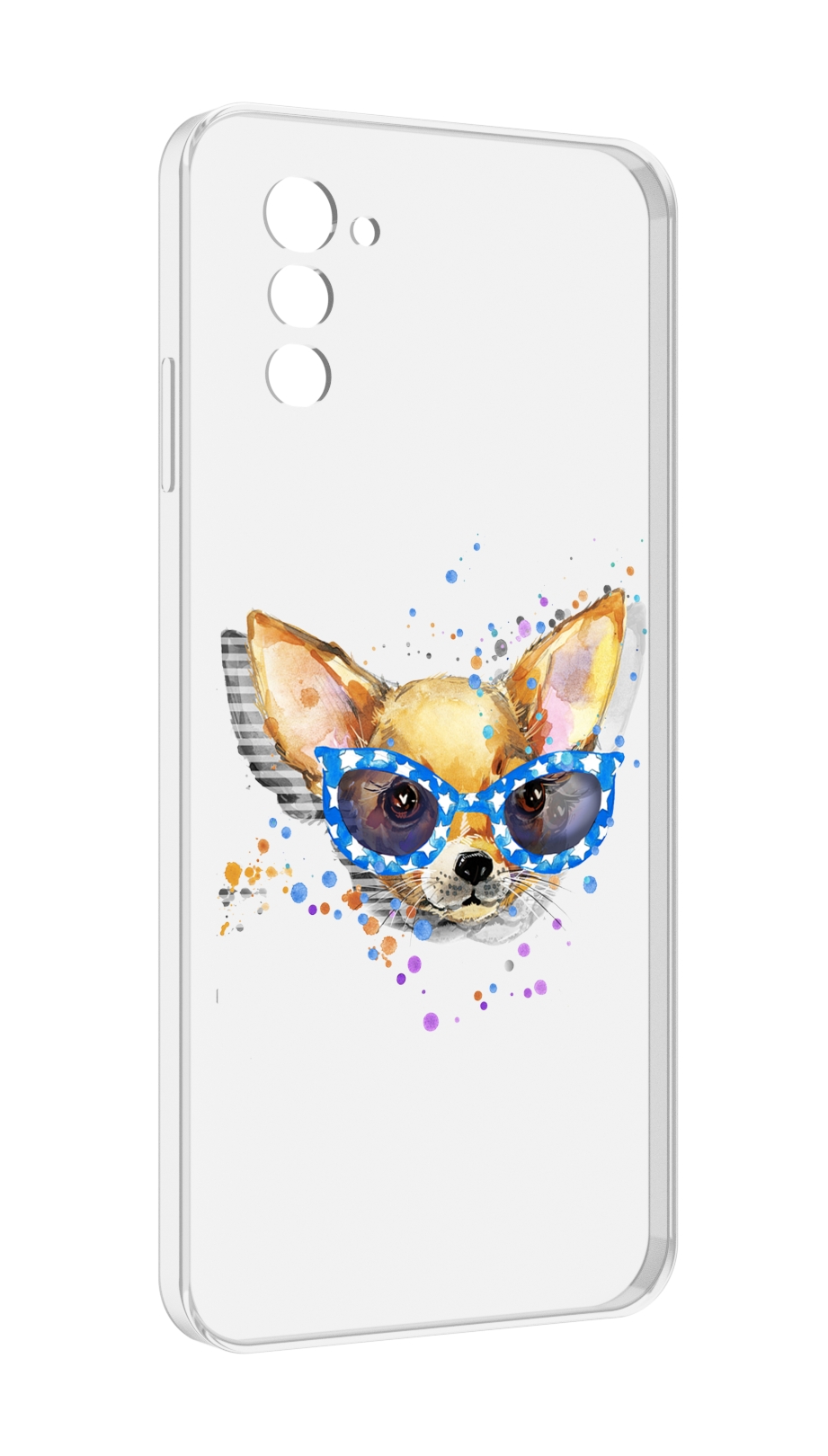 

Чехол MyPads чихуа-хуа в очках для UleFone Note 12 / Note 12P, Прозрачный, Tocco