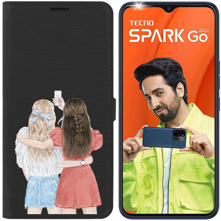 Чехол-книжка Eco Book для Tecno Spark Go 2022 Лучшие подруги