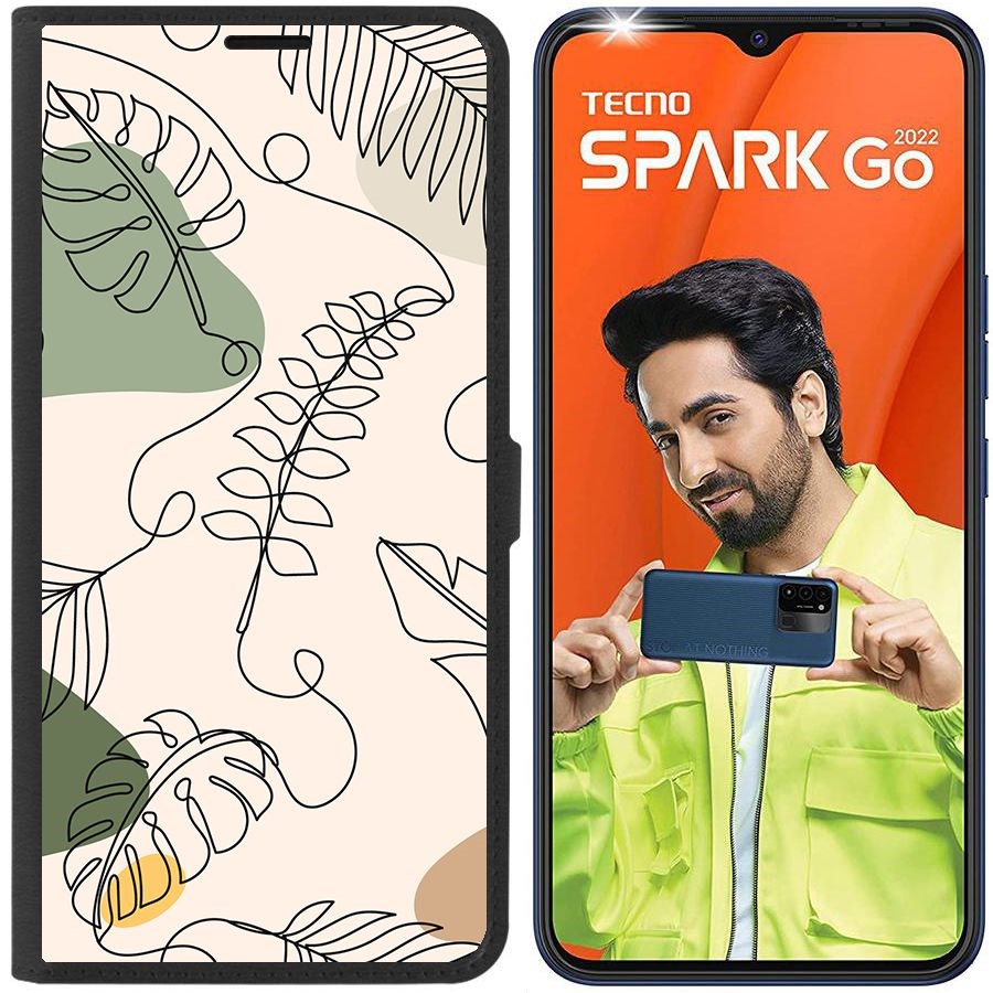Чехол-книжка Eco Book для Tecno Spark Go 2022 Линия весны
