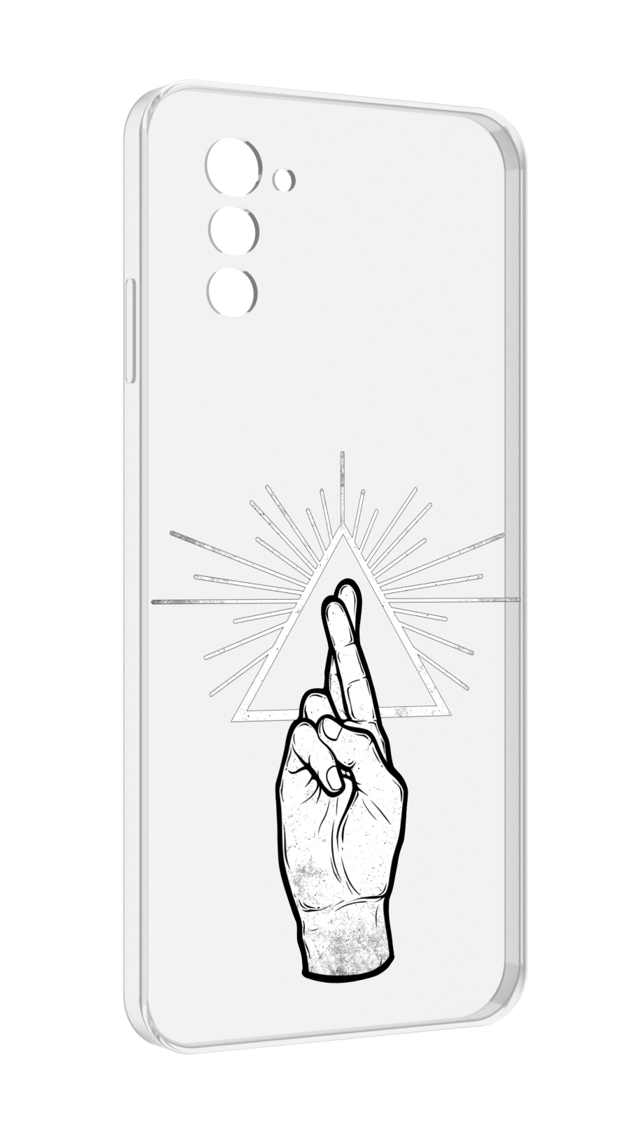 

Чехол MyPads черно белая рука для UleFone Note 12 / Note 12P, Прозрачный, Tocco