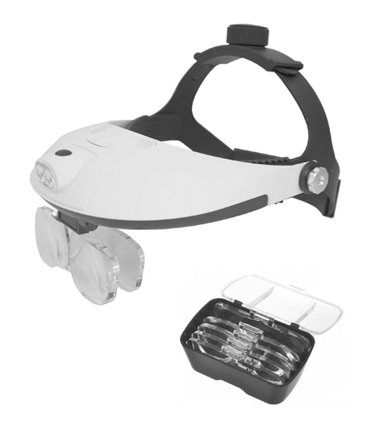 

Лупа налобная с подсветкой Kromatech MG81001-H 1/2/3/4/5/6x 2 LED