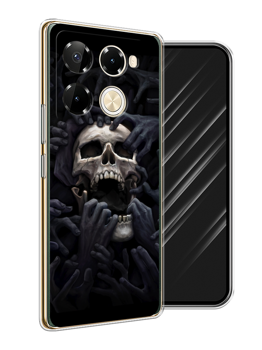 

Чехол Awog на Infinix Note 40 Pro 5G/Note 40 Pro Plus "Череп 29", Черный;серый, 3105950-1