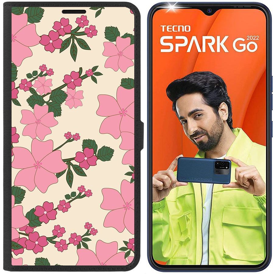 

Чехол-книжка Eco Book для Tecno Spark Go 2022 Цветочный паттерн 1
