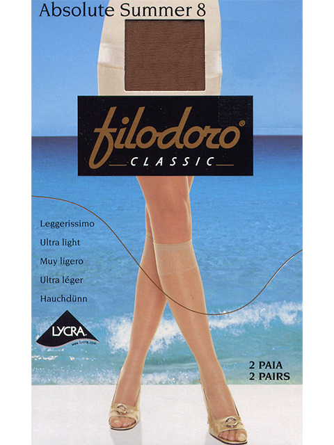 Гольфы женские Filodoro ABSOLUTE SUMMER бежевые one size