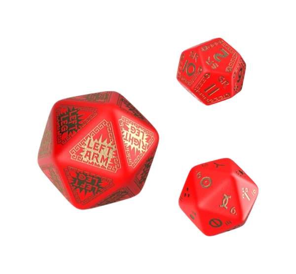 

Набор кубиков Q-Workshop RuneQuest Red & gold Expansion Dice 3 SRQE53