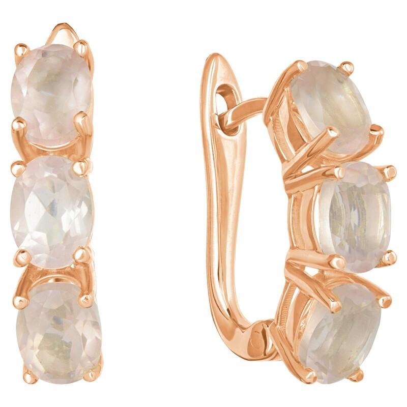

Серьги из серебра с кварцем LAZURIT-ONLINE 7926RG, 7926RG