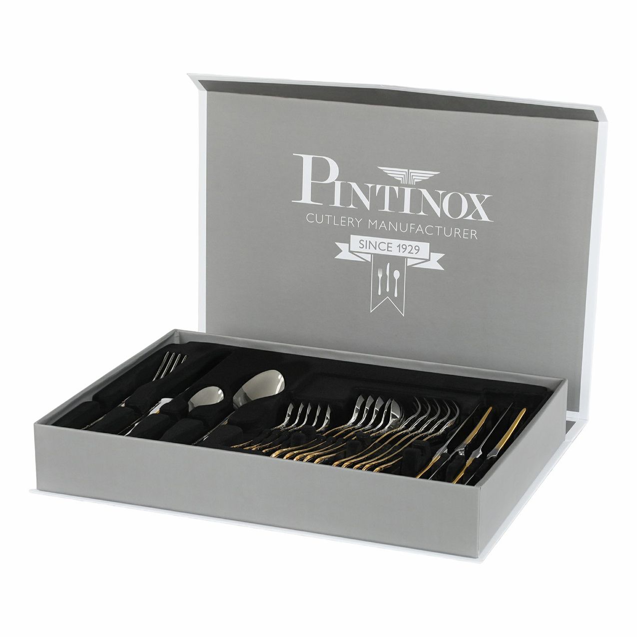 

Набор столовых приборов Pintinox Filet нержавеющая сталь 24 предмета, Золотистый;серебристый
