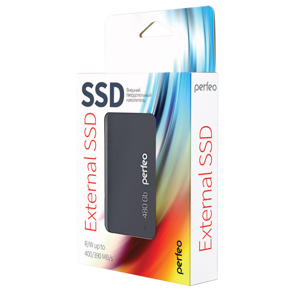 

Внешний SSD диск Perfeo External 480ГБ (PFSSD480GEXBL), External