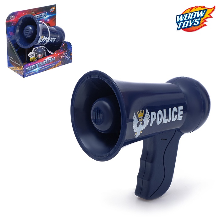 фото Woow toys "полицейский", 2 режима: сирена, громкоговоритель, на батарейках