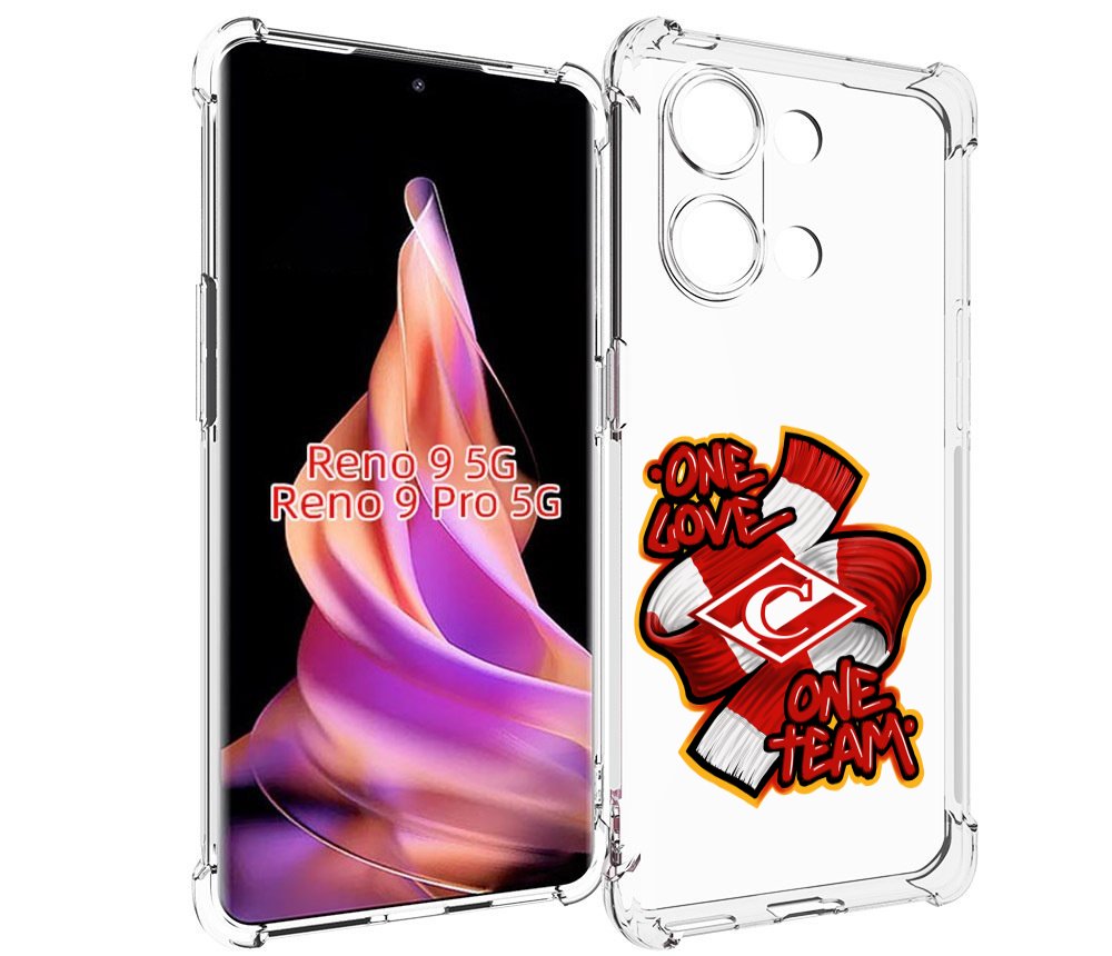 

Чехол MyPads ФК спарак 1 любовь для Oppo Reno 9/Reno 9 Pro, Прозрачный, Tocco