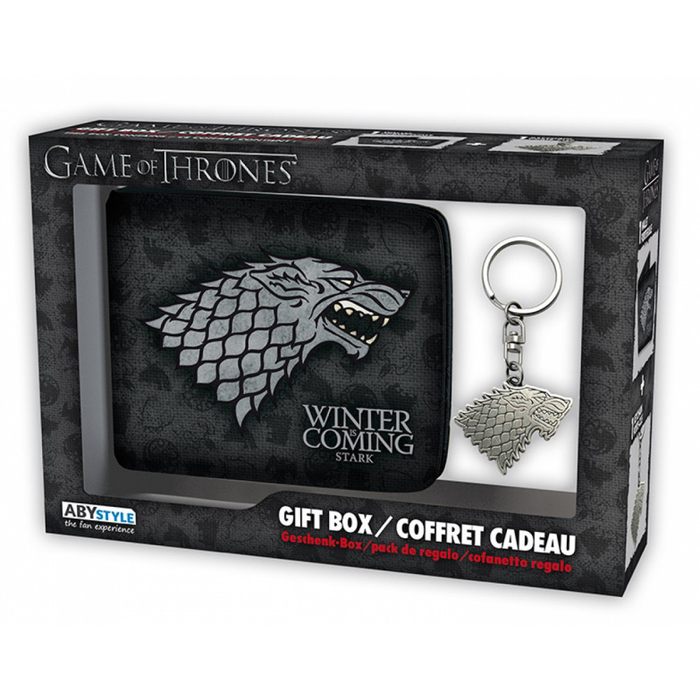 фото Подарочный набор abystyle pack game of thrones: stark wallet + keyring