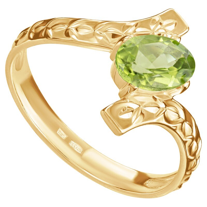 

Кольцо из серебра с хризолитом LAZURIT-ONLINE 8056YG р, 8056YG
