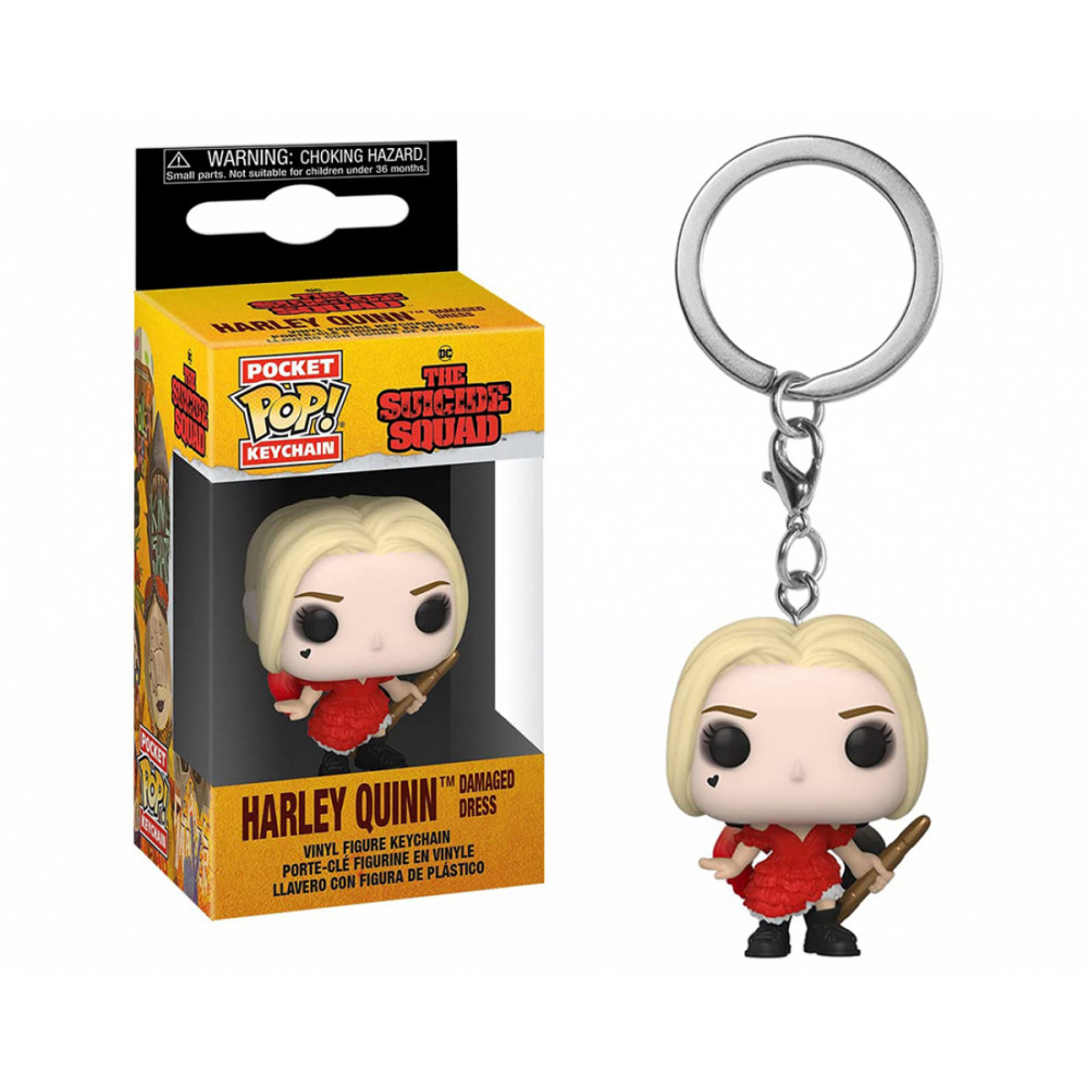 фото Брелок funko pop! keychain the suicide squad: harley quinn damaged dress