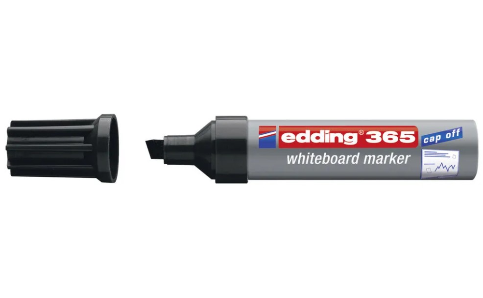 

Маркер для досок Edding 1183304 365/1 черный скошенный наконечник