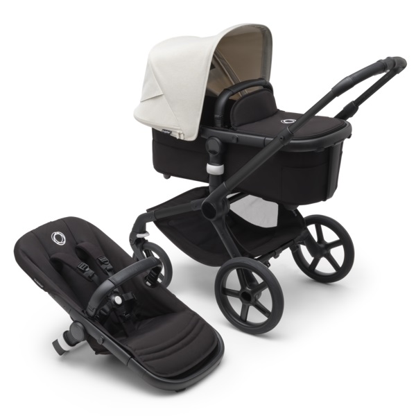 Коляска 2 в 1 Bugaboo Fox 5 BLACK/MIDNIGHT BLACK/MISTY WHITE в комплекте