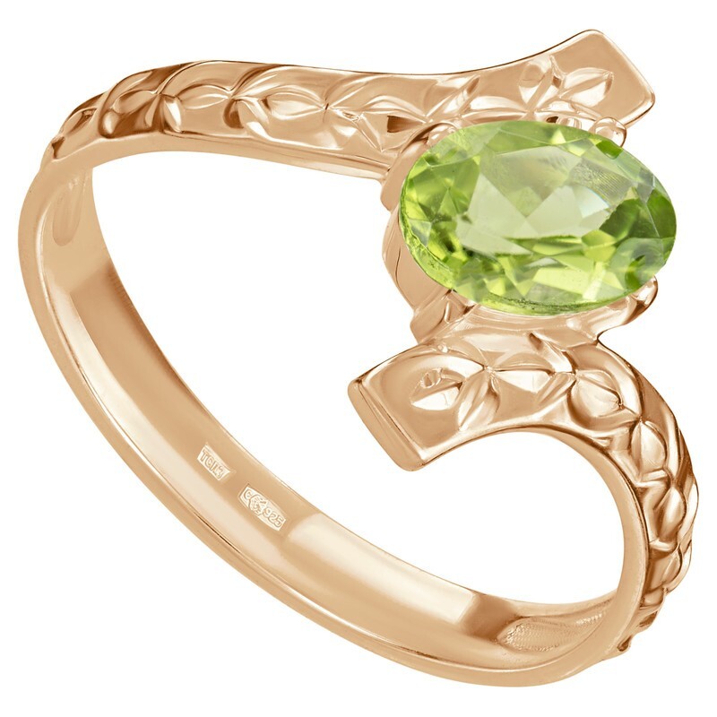 

Кольцо из серебра с хризолитом LAZURIT-ONLINE 8056PG р, 8056PG