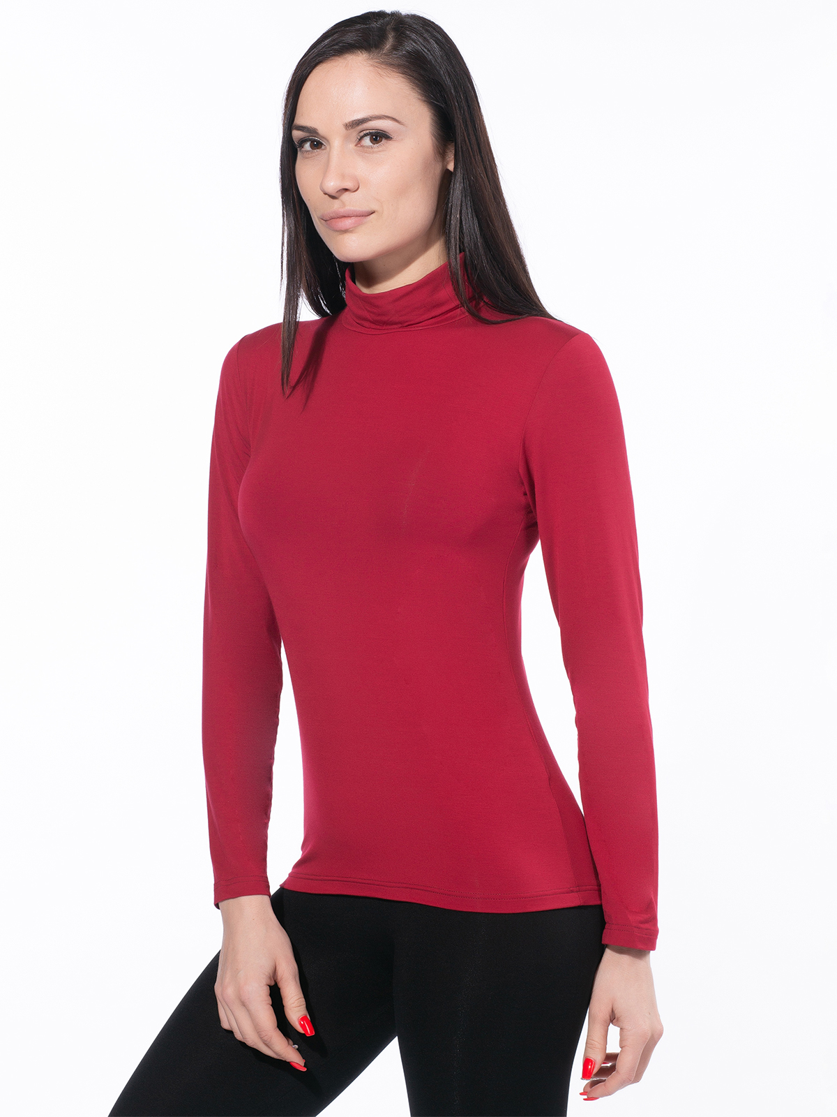 фото Водолазка женская eldar ivana golf бордовая 3xl