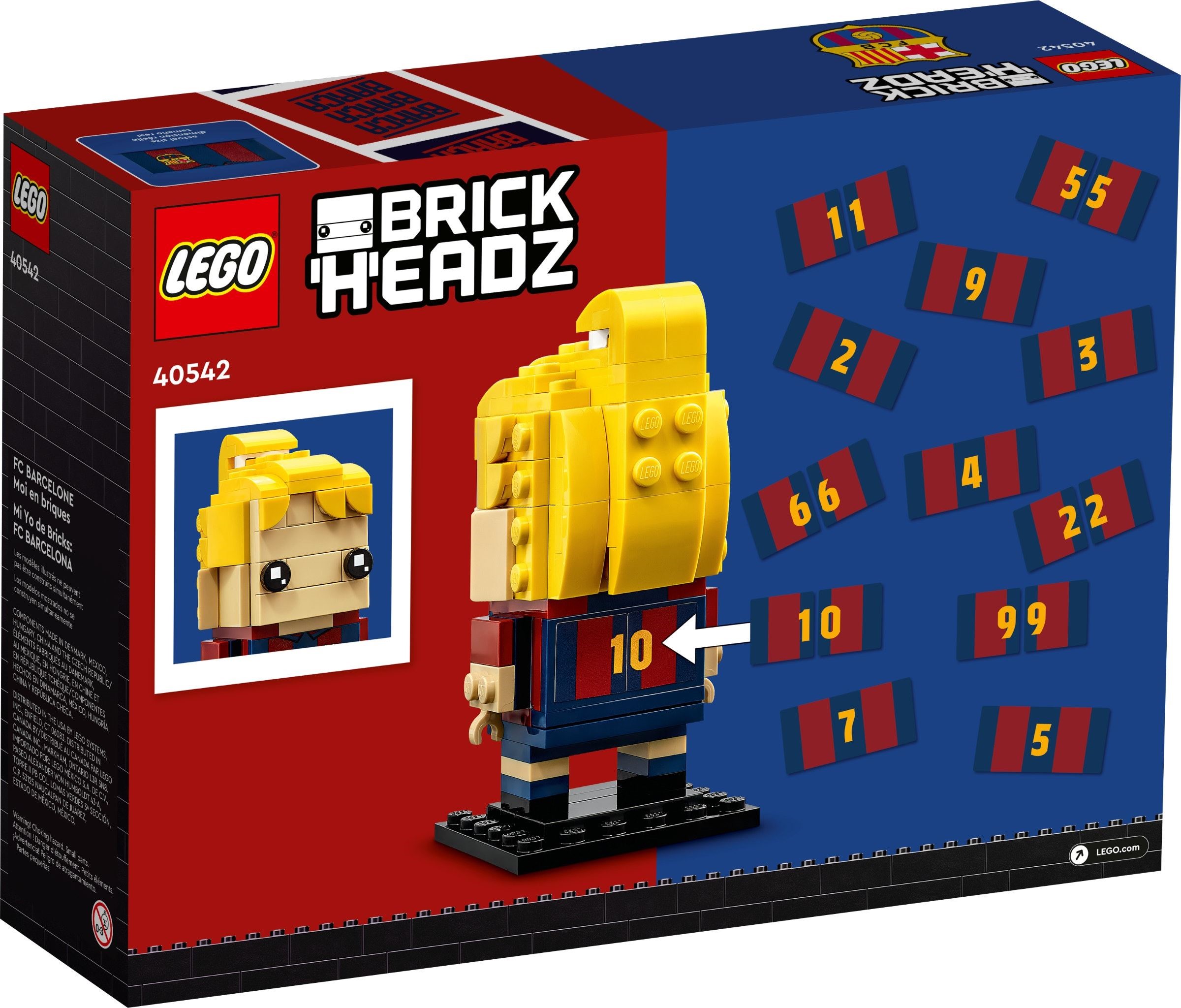 Конструктор Lego BrickHeadz 40542 ФК Барселона сразит меня наповал