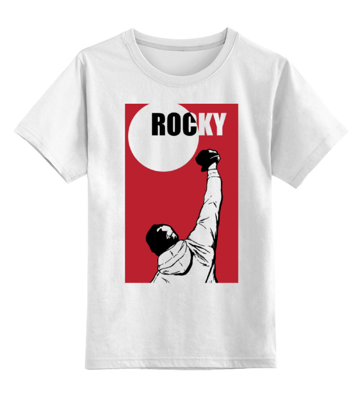 

Футболка детская Printio Rocky / рокки цв. белый р. 128, Rocky / рокки