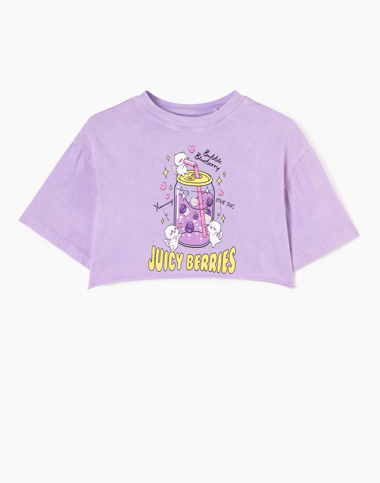 

Фиолетовая майка Oversize с принтом для девочки 5-6л/116, Фиолетовый, GKT021049