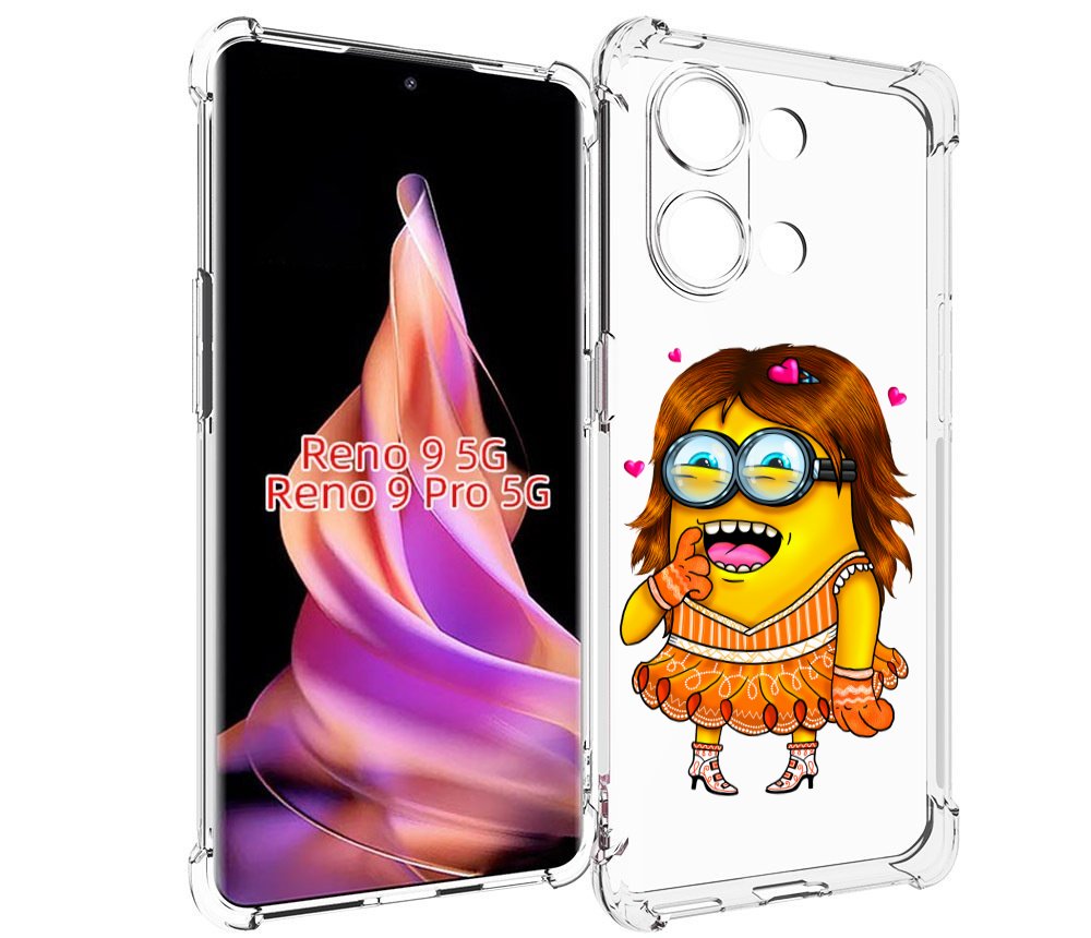 

Чехол MyPads Миньон девочка для Oppo Reno 9 / Reno 9 Pro, Прозрачный, Tocco