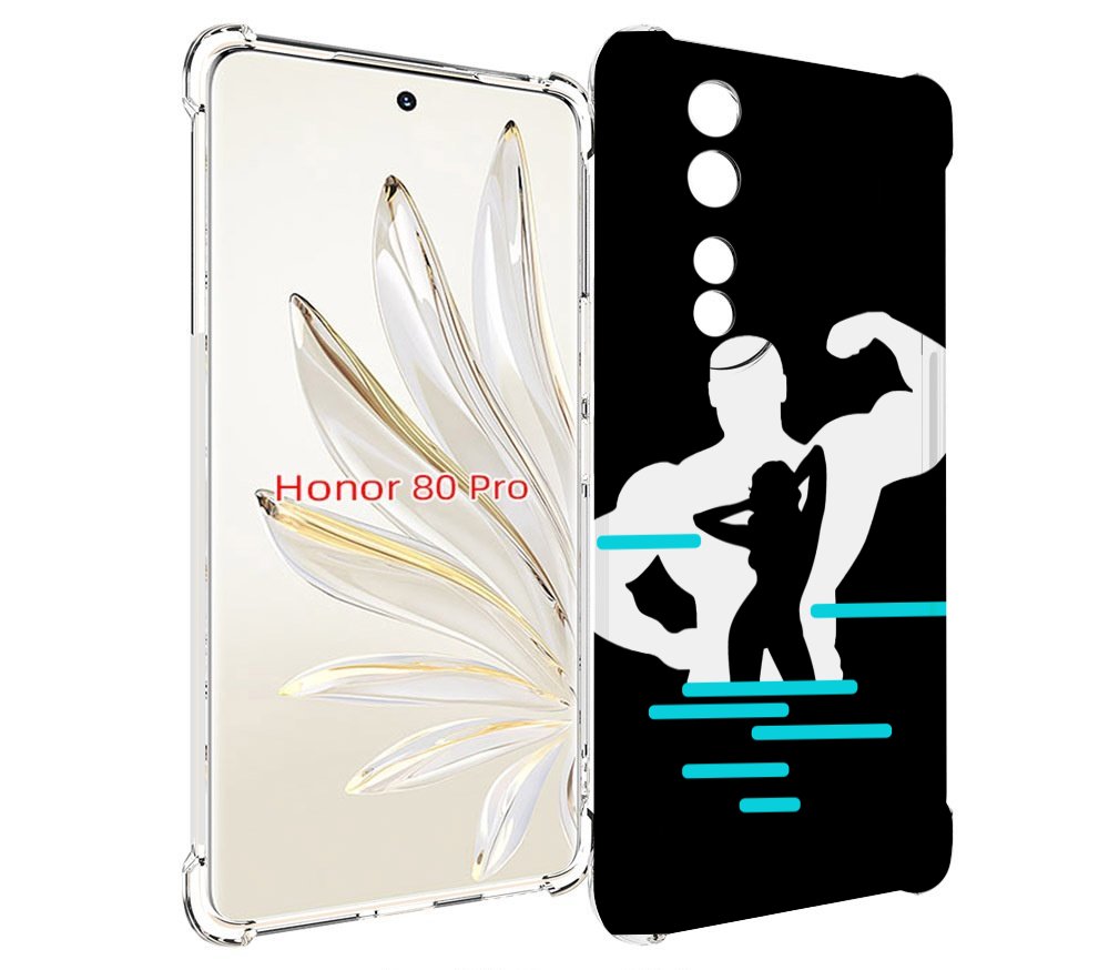 

Чехол MyPads фитнес-тренировка для Honor 80 Pro, Прозрачный, Tocco